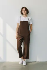 サロペット/オーバーオール ブラウン