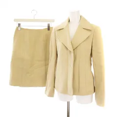23区 オンワード樫山 スーツ セットアップ テーラードジャケット ひざ丈 スカート 38 ベージュ /YM