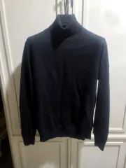 ユニクロ / カシミア 100% タートルネック セーター ブラック / L 100