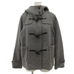 アーバンリサーチ サニーレーベル URBAN RESEARCH Sonny Label ダッフルコート 36 ショート丈 フード 長袖 トグルボタン グレー /NU