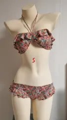 フラワー フリル ビキニ セット S