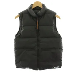 アーメン ARMEN ダウンベスト 黒 ブラック ナイロン ジップアップ /HN