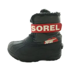 ソレル SOREL スノーブーツ 18cm 黒 ブラック /AQ ■OS