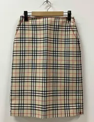 BURBERRY バーバリー BLUELABEL ブルーレーベル スカート サイズ38 FX525-203 ポリエステル 綿 ノバチェック ベージュ 