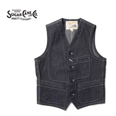 SUGAR CANE シュガーケーン ベスト "11oz. BLUE DENIM WORK VEST" SC15702のサムネイル