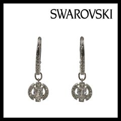 SWAROVSKI スワロフスキー ピアス ティアドロップ ダブルサークル 