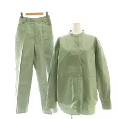 レイビームス Ray Beams セットアップ シャツ 長袖 パンツ ストレート 0 グリーン /HK