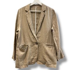Nigel Cabourn WOMAN リネン ダブルジャケット ベージュ 8 - メルカリ