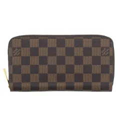 LOUIS VUITTON ルイ・ヴィトン ジッピー ウォレット ダミエ エベヌ 長財布 N41661 レディース ダミエキャンバス ブラウン 中古