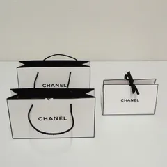 [NI] CHANEL　シャネル　ブランド　ショッパー　ショッピングバッグ　紙袋　リボン付き ギフトBOX　ケースのみ　3点まとめて