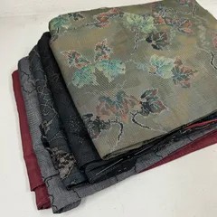 大島紬 着物 正絹 5着 着物まとめ売り リメイク材料 m-969