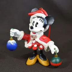 [IM] ヴィンテージ　ミニーマウス　クリスマス フィギュア　高さ11.5cm　現状品　インテリア　置物