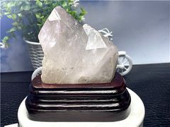 ◇超強いパワーヒマラヤ産(藍針入り)天然水晶クラスターB89B6/216B49C