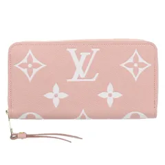 LOUIS VUITTON ルイ・ヴィトン ジッピー･ウォレット 長財布 M81645 レディース モノグラムアンプラント ピンク 中古