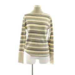 ビームスハート BEAMS HEART ニット 長袖 ONE SIZE アイボリー ボーダー柄 ハイネック /JP