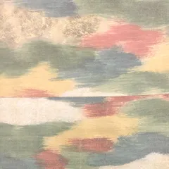 京袋帯 正絹 引箔 付下げ・無地などに フォーマルにも[あE321]