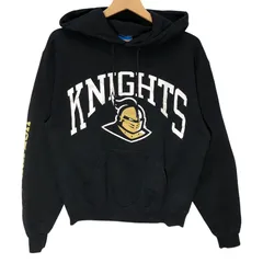 Champion チャンピオン カレッジプリント セントラルフロリダ大学 パーカー フーディー プルオーバー フロント バック 袖プリント Honduras製 Sサイズ ブラック