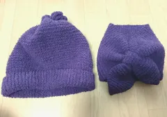 ニット帽子とプチマフラーセット