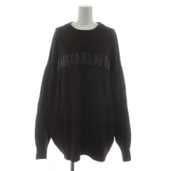 バンヤードストーム BARNYARDSTORM ニット セーター ウール F 茶 ブラウン 長袖 ロゴ カシミヤ混 /KU