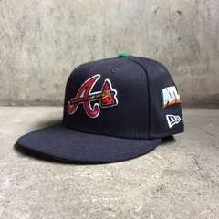 New Era x offset 59FIFTY ベースボールキャップ アトランタ ブレーブス NAWF Migos ネイビー 60.6cm ニューエラ 帽子