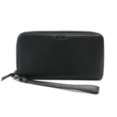 プラダ PRADA ラウンドファスナー 長財布 ブラック サフィアーノレザー 黒 メンズ オーガナイザー 7-11-406