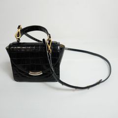 Tnewties トゥエンティーズ No.5 レザーショルダーバッグ クロコ 