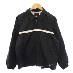 ナイキ NIKE 00’s ヴィンテージ ナイロンジャケット ジップアップ ロゴ S 黒 /BM ■JS