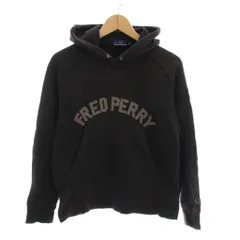 フレッドペリー FRED PERRY パーカー プルオーバー スウェット 長袖 S 黒 FPF411S /YM