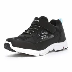 ★ムーンスター★幅広＆防水『もっと可愛く!もっと速く!』ムーンスター【ラブラッシュ】LV1221ブラック19.0センチ