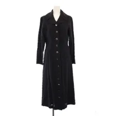 ヒステリックス Hysterics フレアワンピース マキシ ロング 長袖 ワンカラー 無地 ウール F 黒 ブラック /BB