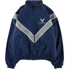 古着 00年代 米軍実品 U.S.AIR FORCE SKILCRAFT PTU トレーニングジャケット ナイロンジャケット USA製 メンズL相当/eaa613817