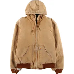 古着 カーハート Carhartt アクティブジャケット 中綿入り ダックフルジップパーカー メンズXL相当/eaa614802