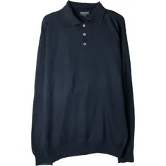 古着 REPORT ポロニットセーター イタリア製 メンズL相当/eaa434405