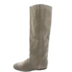 ファビオルスコーニ FABIO RUSCONI ロングブーツ スエード 37 ベージュ /AN44