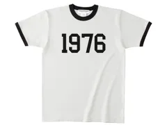 1976 Ringer T-shirt WHITE × BLACK/リンガーtシャツ 白 半袖t トリム カレッジプリント アメリカ建国200周年記念 liberty usa 1976年 昭和51年 70s