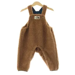 ザノースフェイス THE NORTH FACE カドルフリースオーバーオール サロペット ロンパース ボアフリース 男の子 80 茶 ブラウン NAB72403 /KU