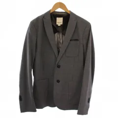 ディーゼル DIESEL テーラードジャケット 背抜き シングル 2B ウール M グレー /BM