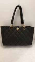 シャネル ブラック キルティング トートバッグ(正規品)