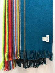 ポール・スミス ストライプ ウール リバーシブル マフラー (正規品)