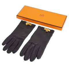 極美品 エルメス HERMES 手袋 グローブ ケリー金具 カデナ 南京錠 ラムのサムネイル