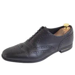 美品 プラダ PRADA レザーシューズ オックスフォード ビジネスシューズ メ