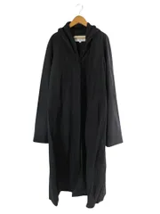 clothes to eat コート ロング ショールカラー 比翼仕立て 無地 サイズ38 黒 QQQ