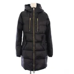 ディーゼル DIESEL ダウンコート ダブルジップ ロング フーディ XS 紺 /KH