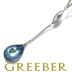 バカラ ネックレス フルールドゥプシデリック アクアミラー Yドロップ シルバー 925 #187403