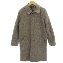 アーペーセー A.P.C. ステンカラーコート ウール ロング 36 黒 ブラック 白 ホワイト 茶 ブラウン 1110221 /HN