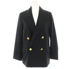 ミラオーウェン Mila Owen 24SS 金釦ダブルブレストコンパクトジャケット テーラードジャケット ラムウール混 F 紺 ネイビー 09WFJ241042 /HN