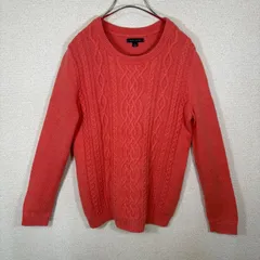 トミーヒルフィガー コットンニット M ケーブル編み 綿100% 洗えるニット