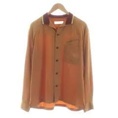 トーガ TOGA VIRILIS ビリリース ウエスタンシャツ 長袖 オープンカラー 44 オレンジ TV01-FJ322 /KU
