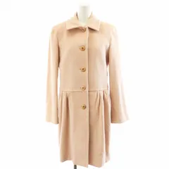 マックスマーラステュディオ Max Mara Studio ステンカラーコート ロング丈 アンゴラ シルク混 アウター 40 ピンク /AN24