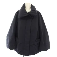 ユニクロ UNIQLO +J ハイブリッドダウンジャケット アウター ショート丈 ビックカラー ワンカラー L 紺 ネイビー 211-478262 /BB